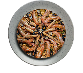 Paella di pesce